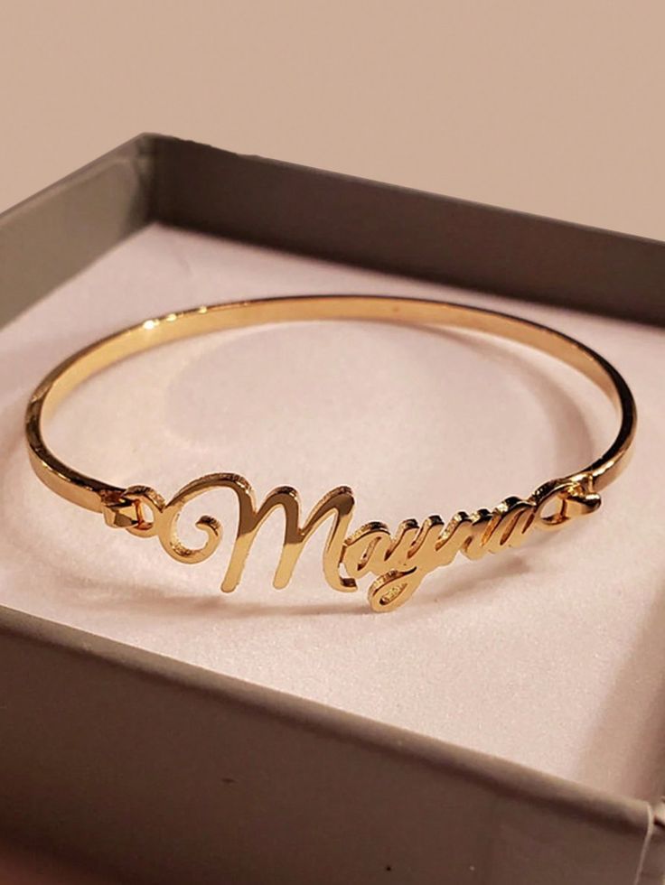 Custom Name Bangle – Stylish & Elegant Custom Jewelry