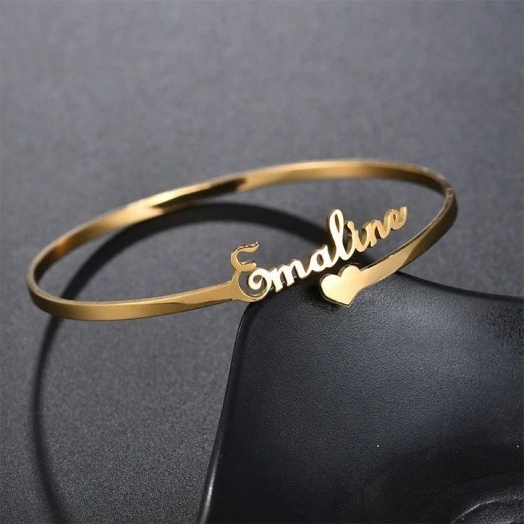 Custom Name Bangle – Stylish & Elegant Custom Jewelry