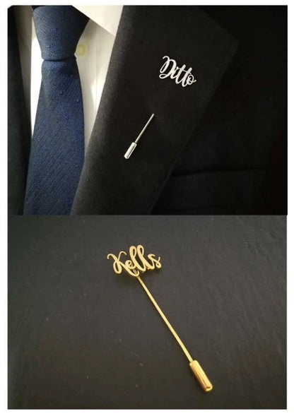 Custom Name Coat Pins – Stylish Personalized Lapel Badges