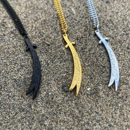 Islamic Sword Pendant Necklace