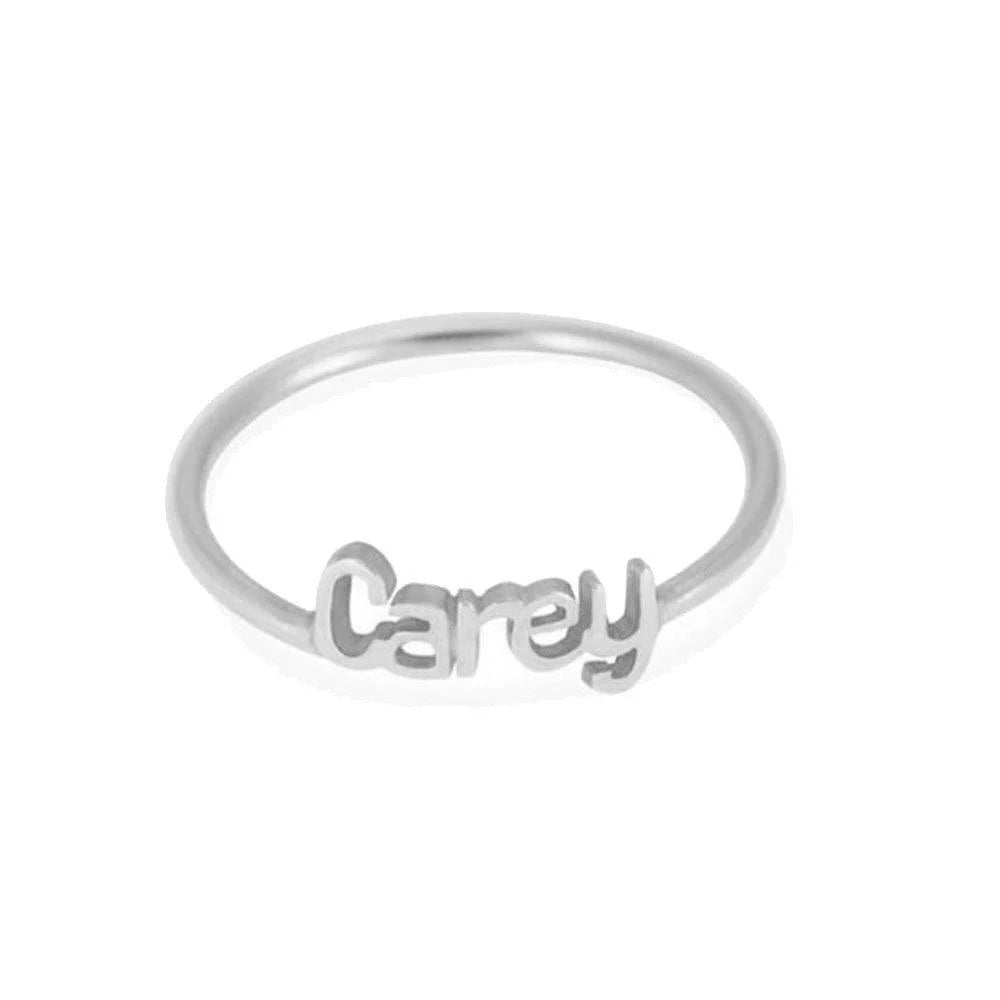 Personalized Name Ring – Custom Stackable Rings for Women